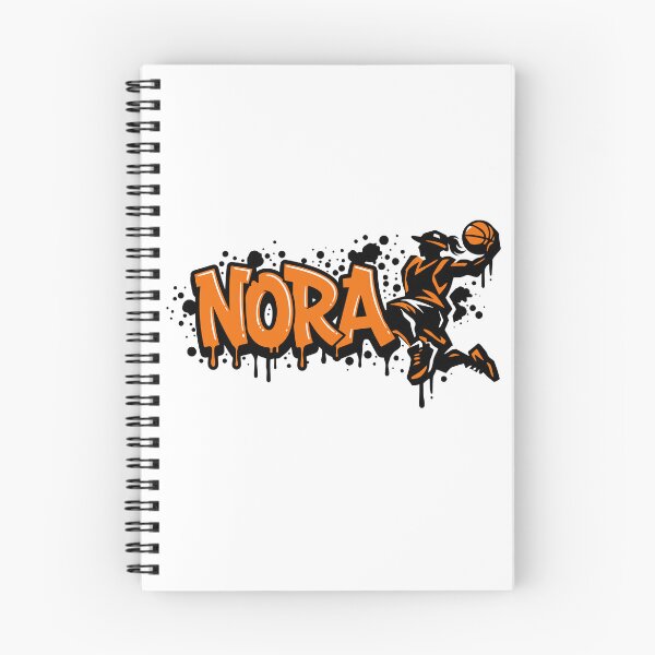 Item preview, Graffitti Drip Basket First Name Nora designed and sold by digital.stickerperso.com.
