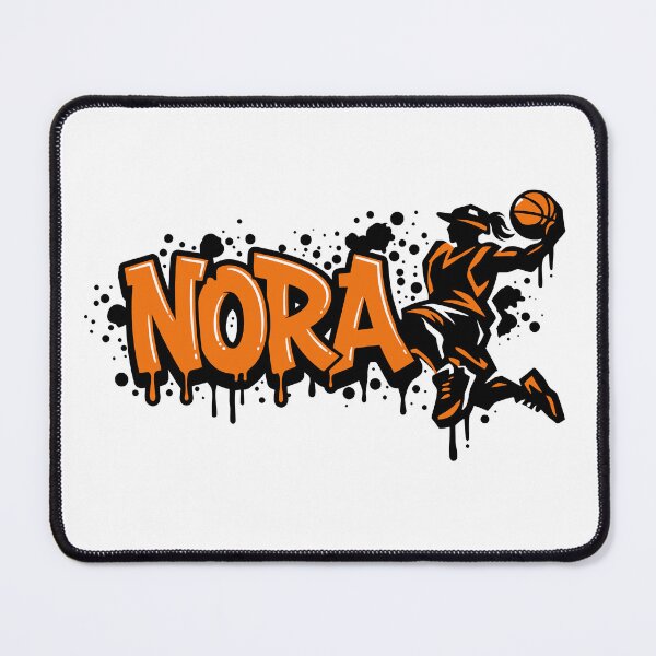 Item preview, Graffitti Drip Basket First Name Nora designed and sold by digital.stickerperso.com.