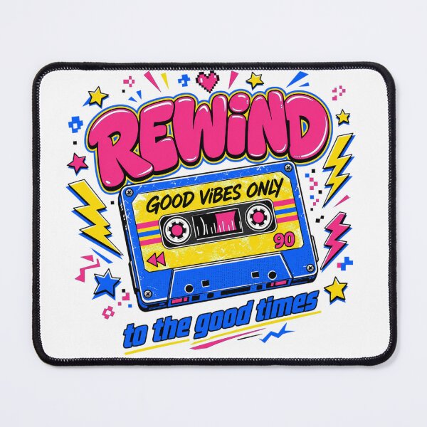 Item preview, Rewind To The Good Times Retro s Cassette Tape YK T-Shirt designed and sold by WornWildCo.