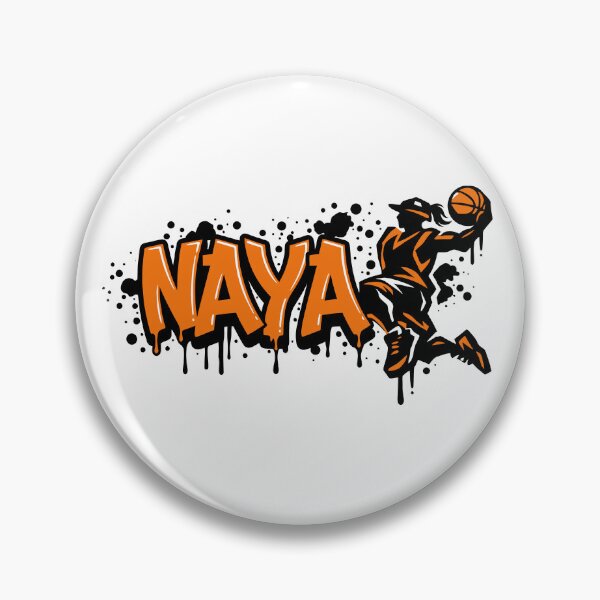 Item preview, Graffitti Drip Basket First Name Naya designed and sold by digital.stickerperso.com.