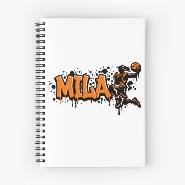 Item preview, Graffitti Drip Basket First Name Mila designed and sold by digital.stickerperso.com.