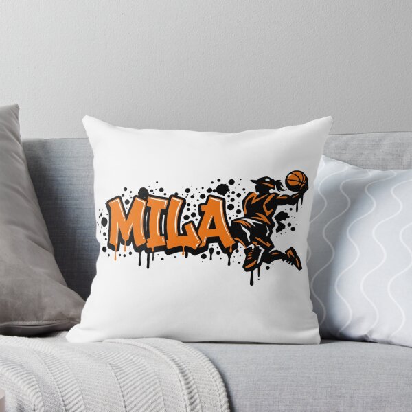 Item preview, Graffitti Drip Basket First Name Mila designed and sold by digital.stickerperso.com.
