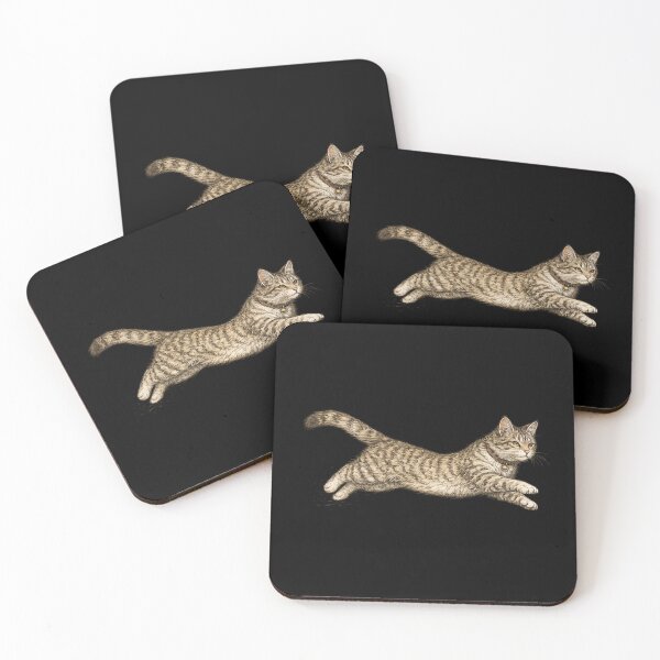 Item preview, Beautiful Tartarian Royal Cat - Cat in Action on Black - Visualise Invisible designed and sold by VisualiseIt.