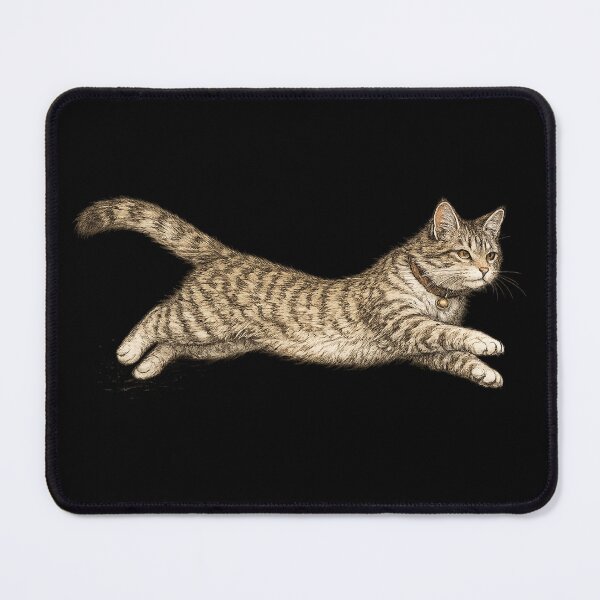 Item preview, Beautiful Tartarian Royal Cat - Cat in Action on Black - Visualise Invisible designed and sold by VisualiseIt.