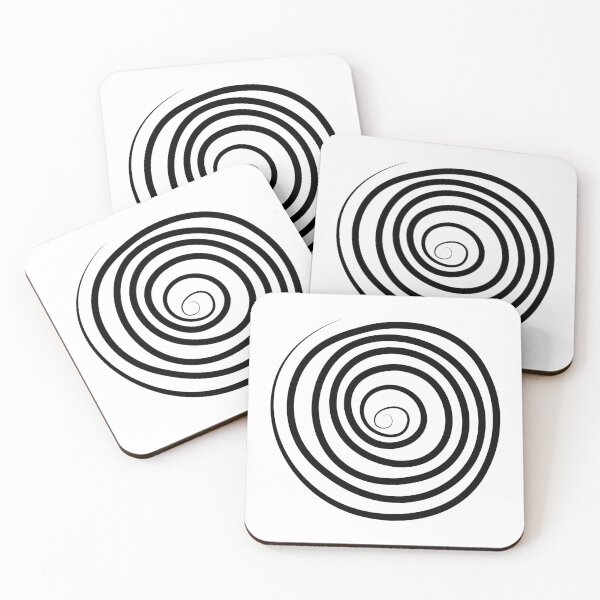 Item preview, Swirl doodle icon. Black and white abstract decorative spiral twirl in retro hand drawn style. Elegant curved line element, isolated on white background. Vector illustration designed and sold by AtonuHaque.