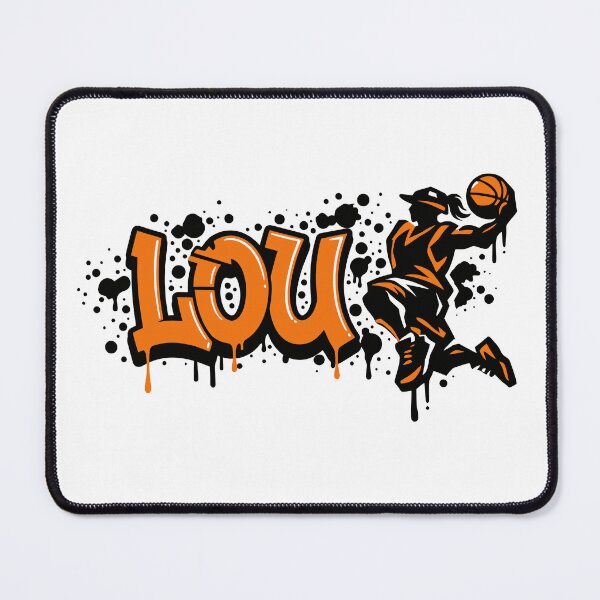 Item preview, Graffiti Drip Painting Basketball Name Lou designed and sold by digital.stickerperso.com.