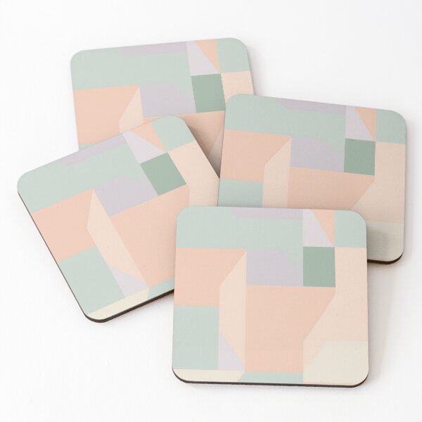 Item preview, Minimalist pastel geometry with soft shapes designed and sold by NEWStyles4.