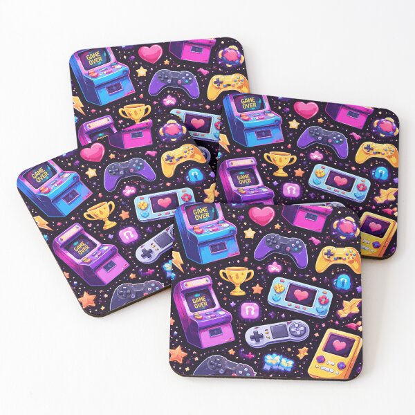 Item preview, Neon Retro Gamer Icons designed and sold by NSMDesignByN8.