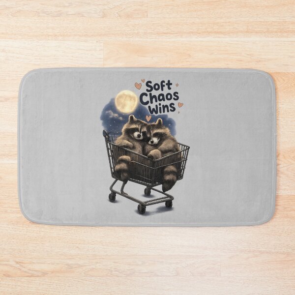 Item preview, Soft Chaos Wins, Cute Raccoon Love Aesthetic Design designed and sold by JagrDesigns.