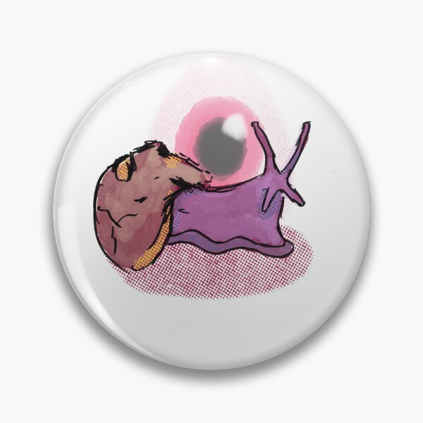 Item preview, Purple snail with a skull for a shell designed and sold by mousse-tache.