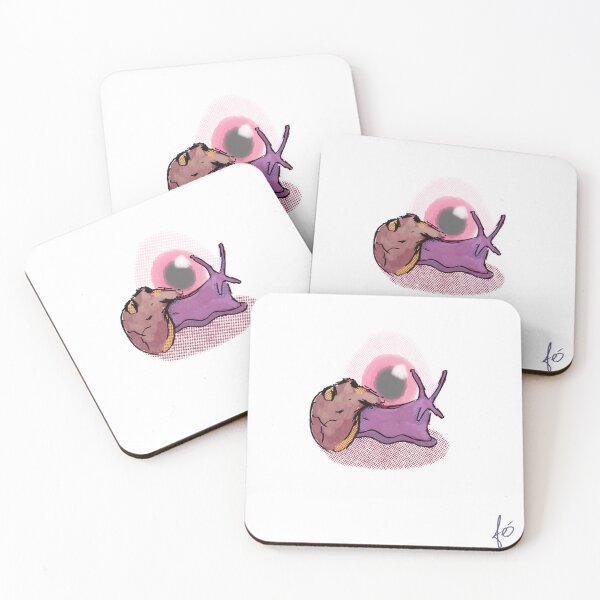 Item preview, Purple snail with a skull for a shell designed and sold by mousse-tache.