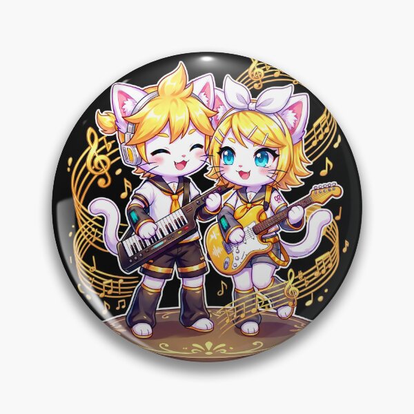 Item preview, len and rin Kawaii Cat Cosplay parody designed and sold by CuteKats.