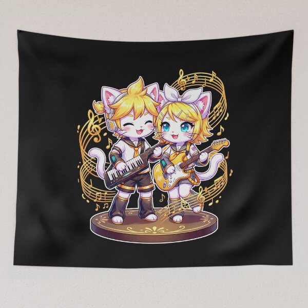 Item preview, len and rin Kawaii Cat Cosplay parody designed and sold by CuteKats.