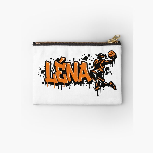 Artikelvorschau, Graffiti-Tropfmalerei Basketball Vorname Léna entworfen und verkauft von digital.stickerperso.com.