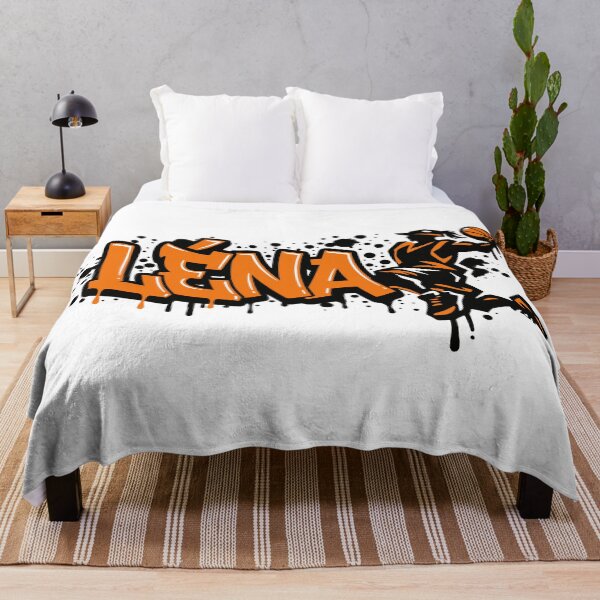 Item preview, Graffiti Drip Painting Basketball First Name Léna designed and sold by digital.stickerperso.com.