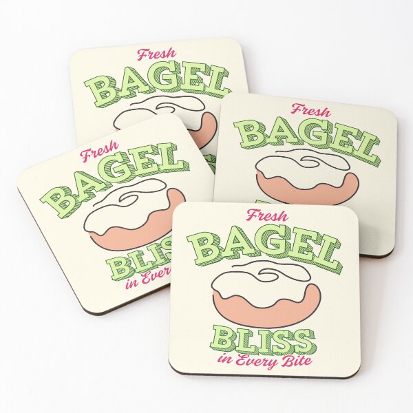 Item preview, Fresh Bagel Bliss - In Every Bite Retro Bakery designed and sold by SilverSeaBKK.