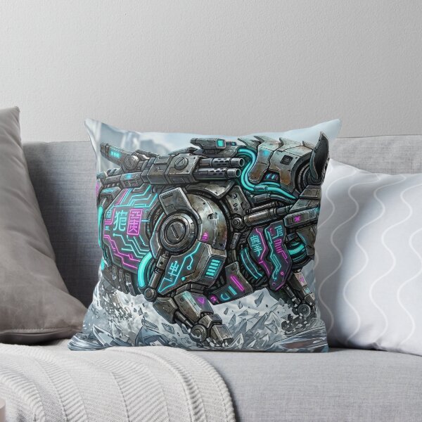 Item preview, Cyberpunk Mecha Rhinoceros Iron Rhino - Neo Tokyo Heavy Cyborg designed and sold by Neo Tokio.