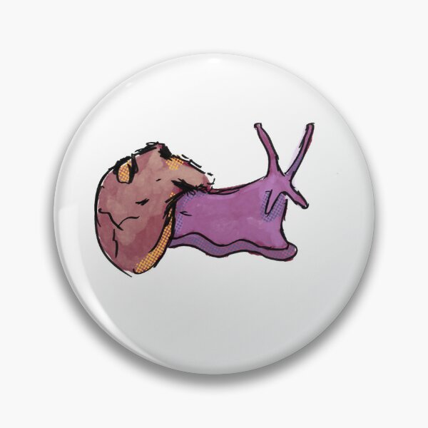 Item preview, Purple snail with a skull for a shell designed and sold by mousse-tache.