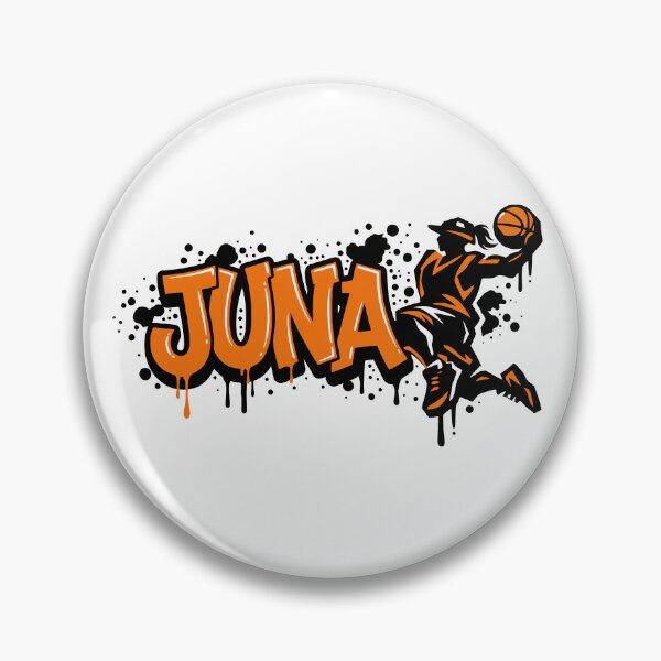 Item preview, Graffitti Drip Basket First Name Juna designed and sold by digital.stickerperso.com.