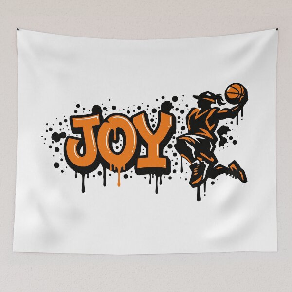 Item preview, Cesta de goteo de grafiti Nombre Joy designed and sold by digital.stickerperso.com.