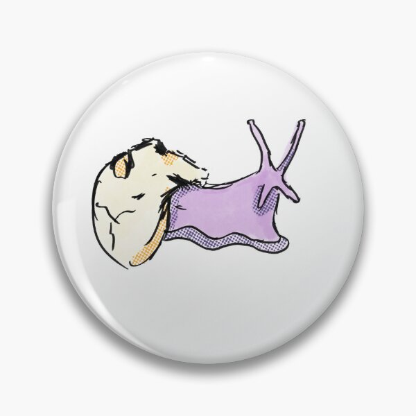 Item preview, Purple snail with a skull for a shell designed and sold by mousse-tache.