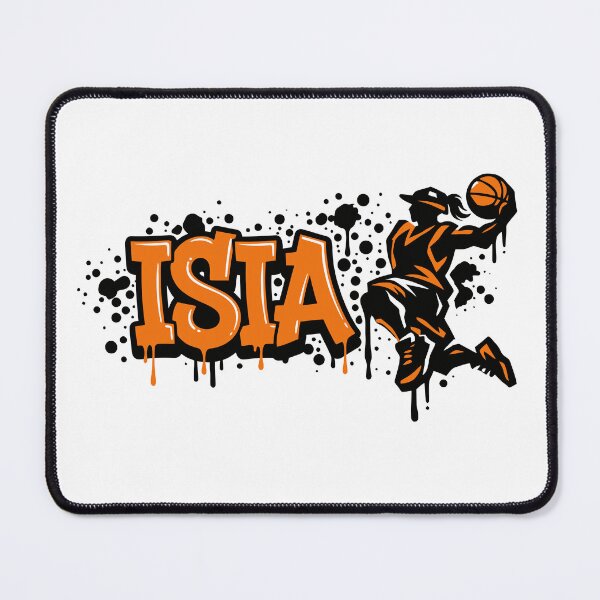 Item preview, Graffitti Drip Basket First Name Isia designed and sold by digital.stickerperso.com.