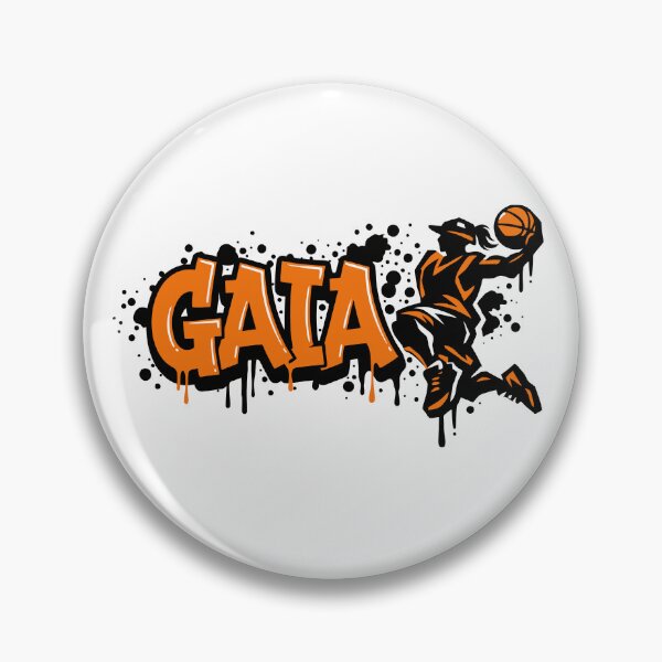 Item preview, Graffitti Drip Basket First Name Gaia designed and sold by digital.stickerperso.com.