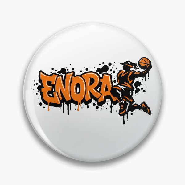 Item preview, Graffitti Drip Basket First Name Enora designed and sold by digital.stickerperso.com.