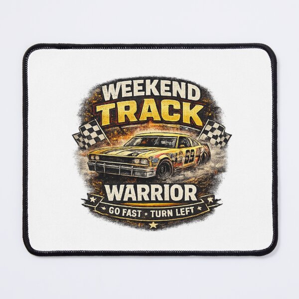 Item preview, Weekend Track Warrior Vintage Racing Car Shirt designed and sold by Artbysarmina.