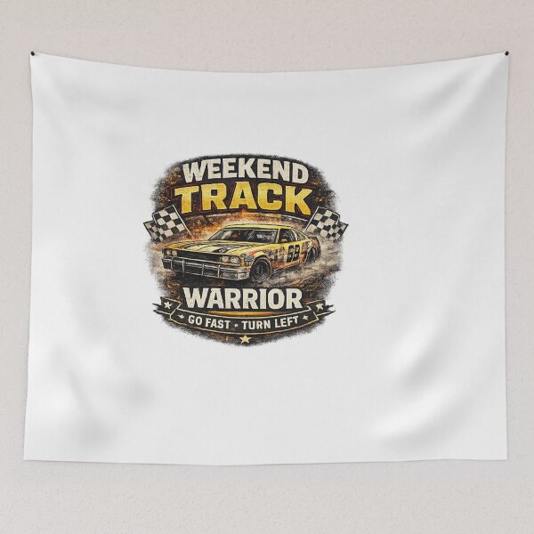 Item preview, Weekend Track Warrior Vintage Racing Car Shirt designed and sold by Artbysarmina.