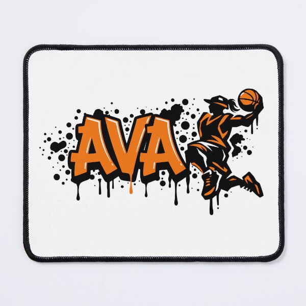 Item preview, Graffitti Drip Basket First Name Ava designed and sold by digital.stickerperso.com.