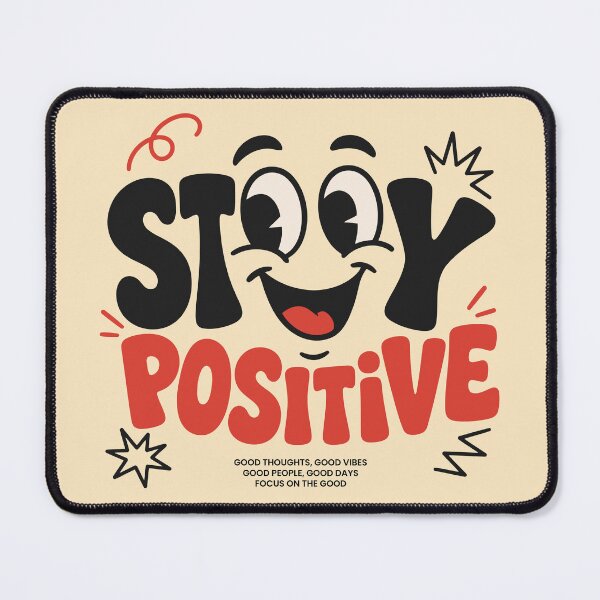 Item preview, Stay Positive Exhausted Cartoon Face Quote designed and sold by vectalux.