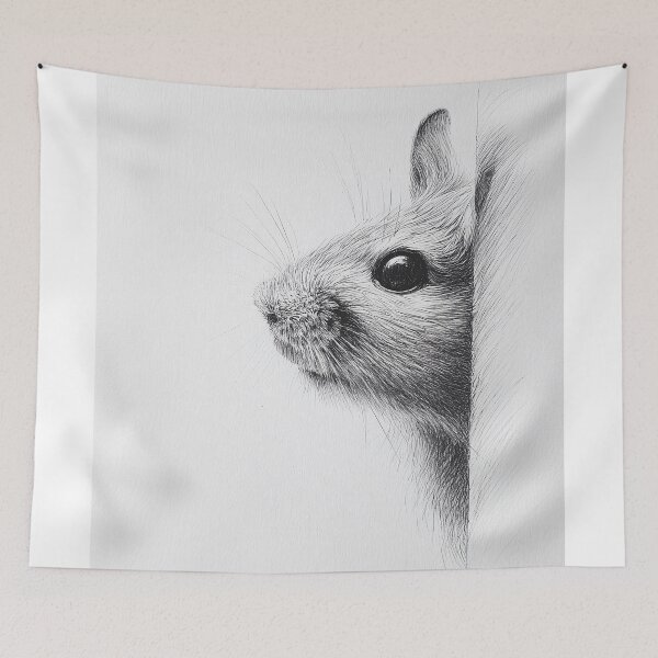 Item preview, Curious Degu Peeking designed and sold by lautir.