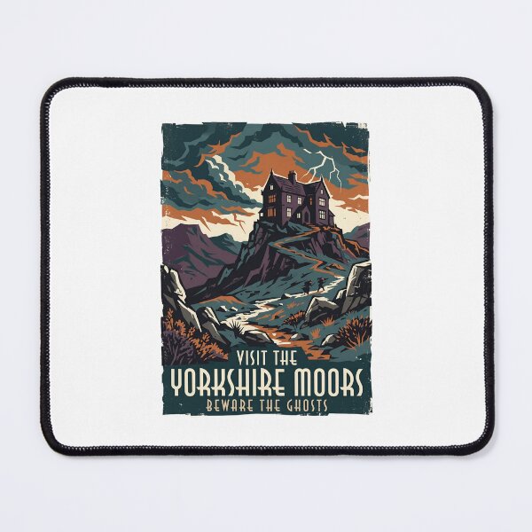 Item preview, Visit The Yorkshire Moors Wuthering Heights Vintage Travel Poster designed and sold by Fenay Designs.