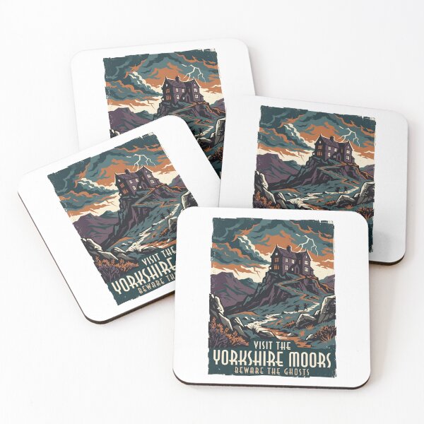 Item preview, Visit The Yorkshire Moors Wuthering Heights Vintage Travel Poster designed and sold by Fenay Designs.