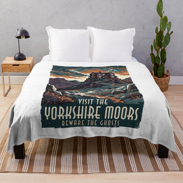 Item preview, Visit The Yorkshire Moors Wuthering Heights Vintage Travel Poster designed and sold by Fenay Designs.