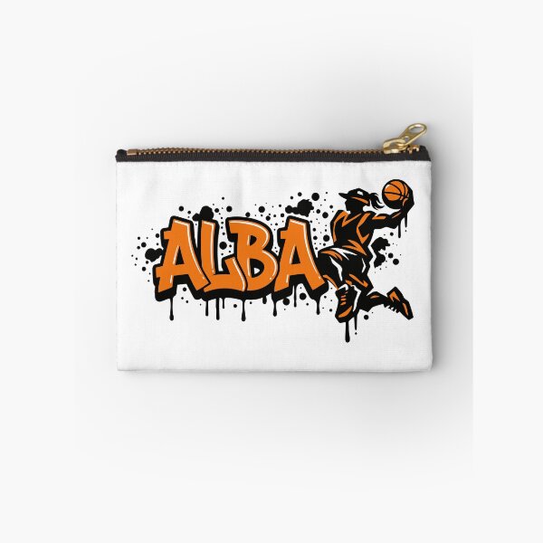 Item preview, Graffitti Drip Basket First Name Alba designed and sold by digital.stickerperso.com.