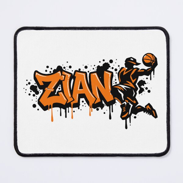 Item preview, Graffitti Drip Basket First Name Zian designed and sold by digital.stickerperso.com.