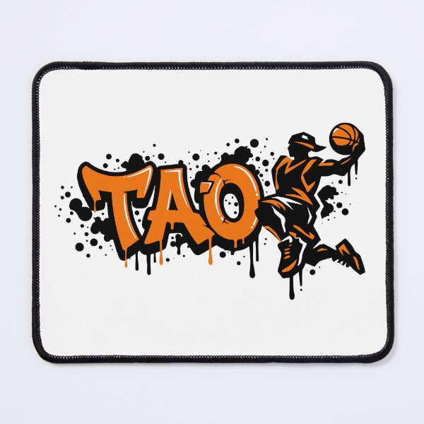 Item preview, Graffitti Drip Basket First Name Tao designed and sold by digital.stickerperso.com.