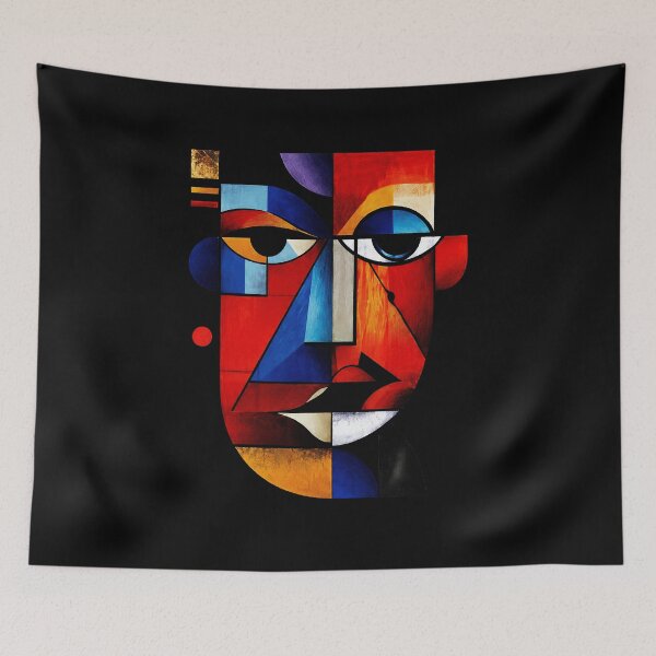 Item preview, Geometric Face Abstract Cubist designed and sold by fredcomeaux8.