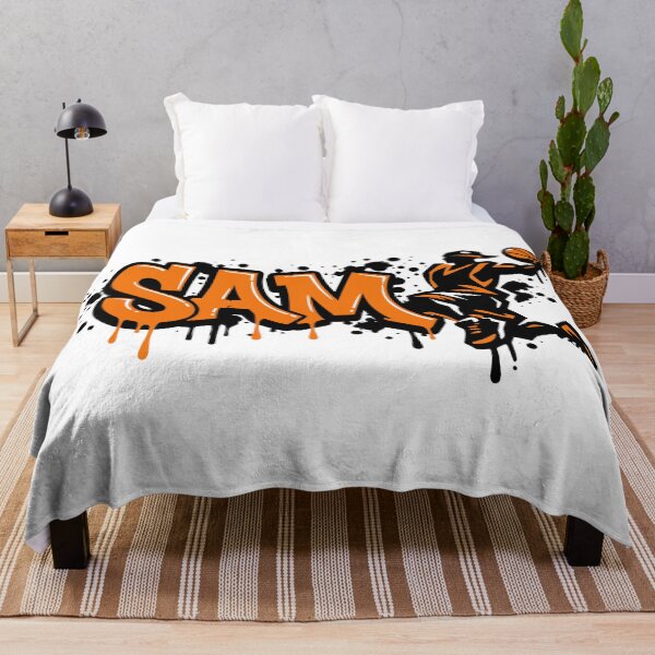 Item preview, Sam Basketball Graffiti Street Art Slam Dunk Design designed and sold by digital.stickerperso.com.