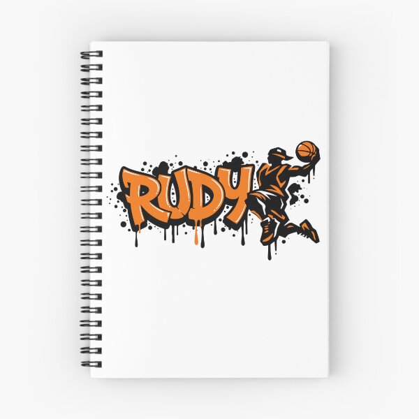 Item preview, Graffiti Drip Basket First Name Rudy designed and sold by digital.stickerperso.com.