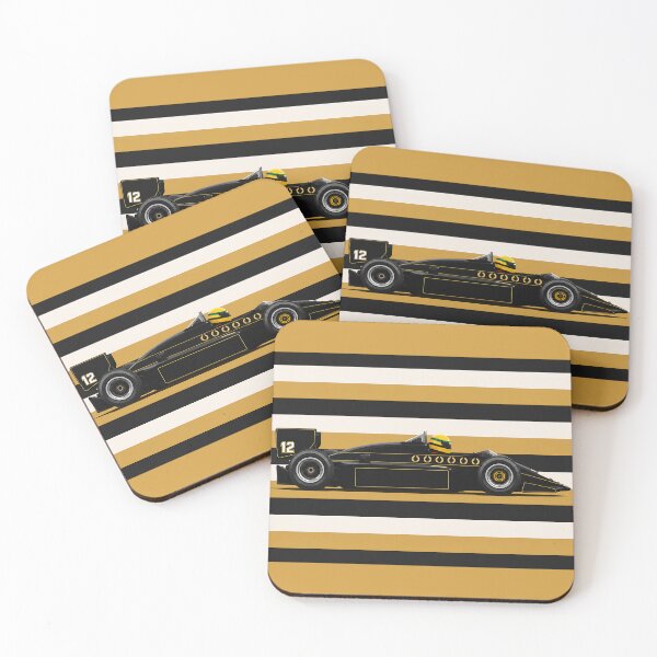 Item preview, Ayrton Senna Black & Gold 1985 Lotus 97T #12 F1 Car designed and sold by PitWallArt.
