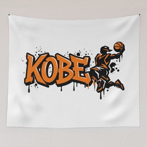 Item preview, Kobe Basketball Graffiti Street Art Slam Dunk Design designed and sold by digital.stickerperso.com.