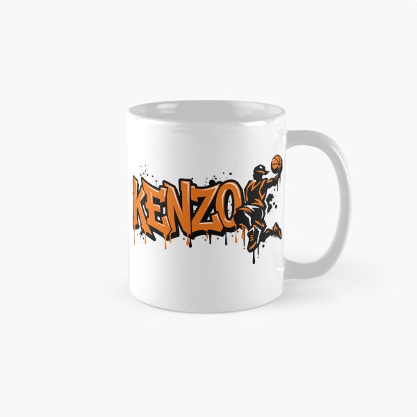 Item preview, Graffiti Drip Basket First Name Kenzo designed and sold by digital.stickerperso.com.