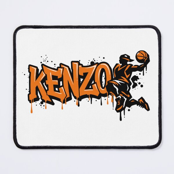 Item preview, Graffiti Drip Basket First Name Kenzo designed and sold by digital.stickerperso.com.
