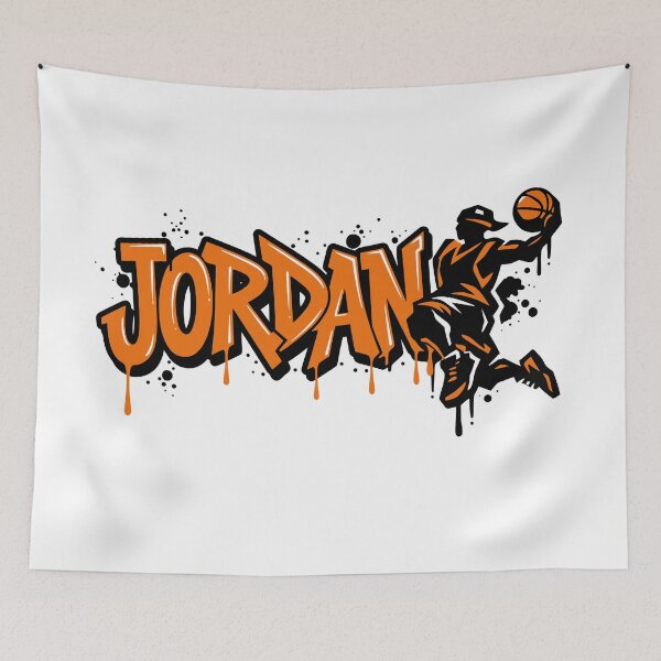 Item preview, Jordan Basketball Graffiti Street Art Slam Dunk Design designed and sold by digital.stickerperso.com.
