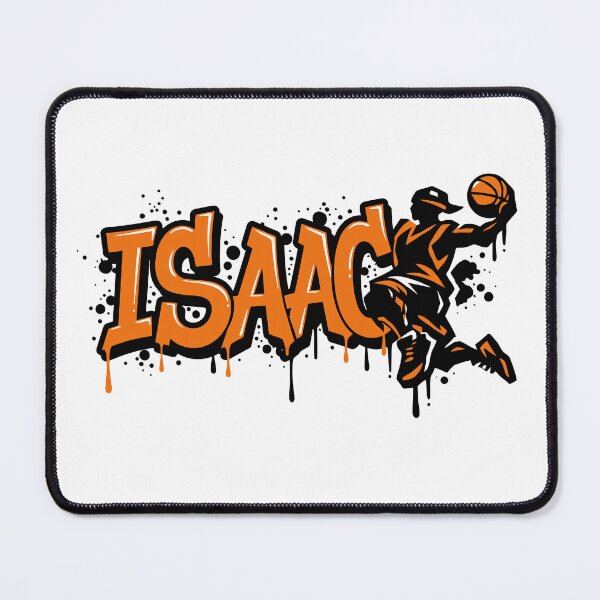 Item preview, Isaac Basketball Graffiti Street Art Slam Dunk Design designed and sold by digital.stickerperso.com.