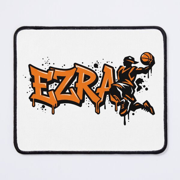 Item preview, Ezra Basketball Graffiti Street Art Slam Dunk Design designed and sold by digital.stickerperso.com.