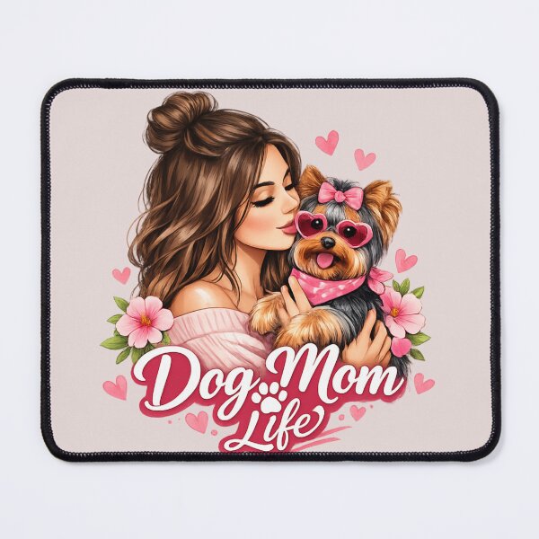 Item preview, Dog Mom Life – Stylish Yorkie Love Design designed and sold by Yorkie Magic Studio .